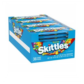 SKITTLES Topical Candy 스키틀 트로피컬 캔디 36개입 78.12oz(2.21kg), 1개, 61.5g