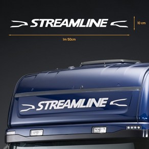 스카니아 대형트럭 스트림라인 STREAMLINE 데칼 스티커, 1개, 레드