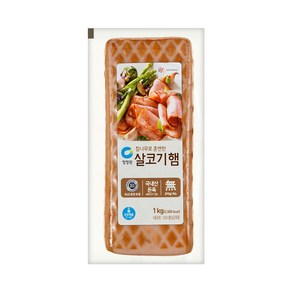 [냉장] 청정원 참나무훈연 살코기햄 1kg, 1개