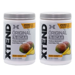 Xtend 오리지널 7g BCAA 망고 매드니스, 405g, 2개