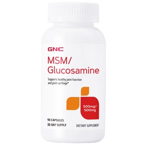 GNC MSM 글루코사민 500mcg (90캡슐), 1개, 90정