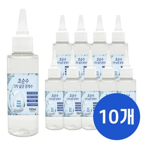 크로바 초순수 3차 살균 정제수 100ml 묶음 반도체 UV살균 지게차배터리 가습기 멸균증류수 의료용 산업용 가정용