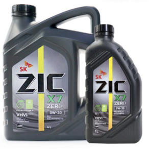 지크 X7 제로 ZIC ZERO 0W30 -5L 4L+1L 가솔린 합성 엔진오일 PAO API SP, 2개