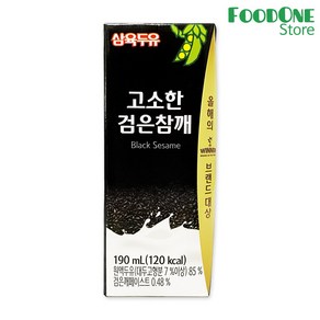 삼육 검은참깨두유 190mlx72입, 190ml, 72개