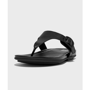 (백화점 상품) FITFLOP 그라시에 버클 토포스트 레더 쪼리 All Black 835158