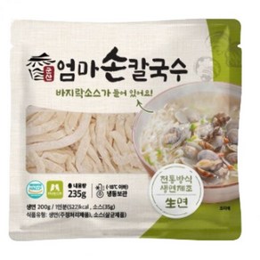 군산 엄마손 칼국수 200g * 생면10팩 + 소스 동봉, 1개