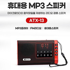 아남 효도라디오 고감도라디오 SD 카드인식 고출력 MP3스피커, ATX-13, 혼합색상