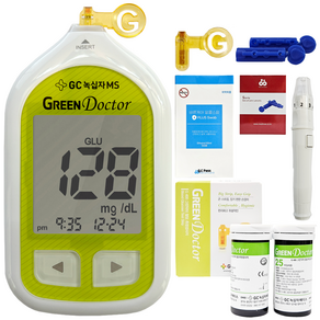 녹십자 혈당 측정기 시험지 100매 세트, 2세트, G 400 A Blood Glucose Test