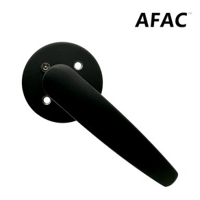 비플랜 버튼용 손잡이 실린더 레바 방문손잡이 AFL-2201 BK, 1개, 블랙