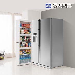 동서가구 네오 바퀴달린 냉장고 틈새장 키큰 슬라이딩 틈새 주방 수납장 2Size 택1 NEO597