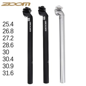 카본 싯포스트 MTB 자전거용 줌 시트포스트 매트 블랙 실버 알루미늄 합금 300g 25.4mm 26.8 27.2 30 30.4 30.9 31.6mm 350mm, 03 black 25.4mm