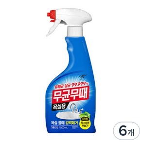 무균무때 욕실용 세정제, 500ml, 6개