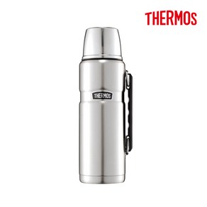 THERMOS 써모스 ROB-001K 트래블킹 대용량 등산 손잡이 보냉병 보온병 텀블러 1.2L, 스테인레스(S), 1200ml