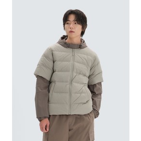 SNOWPEAK APPAREL 랜드에어 반팔 경량 다운 자켓 SWMLDJ Beige Gay