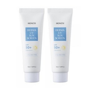 어니시 더마 UV 선크림 SPF50+ PA++++, 2개, 50ml