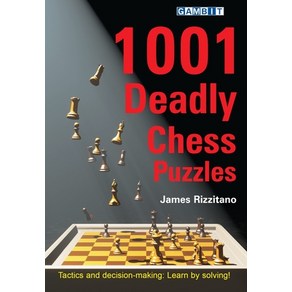 (영문도서) 1001 Deadly Chess Puzzles Papeback, Gambit Publications, English, 9781805040576