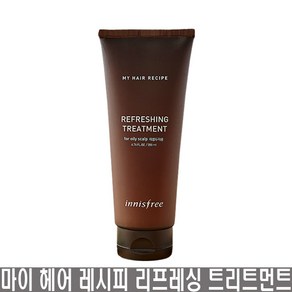 이니스프리 마이 헤어 레시피 리프레싱 트리트먼트 지성 두피용, 1개, 200ml