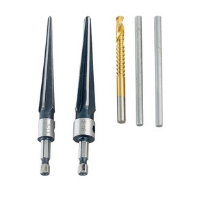 기타 Luthie 도구 T Woodcaft 용 테이퍼 리머 세트 3-13mm 1/8'-1/2 ''및 5-16mm 1/8'-1/2 ''다중 크기, 5pcs, 1개