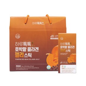 하루톡톡 호박팥 콜라겐 젤리스틱 30포, 600g, 1박스