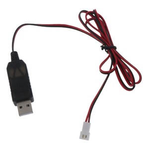 3.7V 충전식 리튬 배터리 충전기 용 USB ~ 2Pin XH 2.54mm 충전기, lpn, 1개