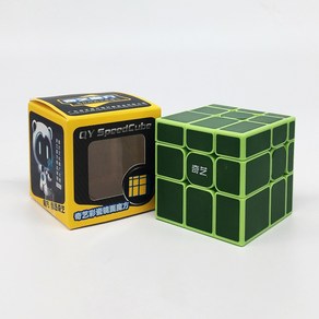 3X3 치이 미러큐브 QiYi Mio Tiled 33 루빅스 큐브 333, Geen(Non-Magnetic), 1개