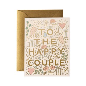 라이플페이퍼 To the Happy Couple Cad 웨딩 카드, 단품