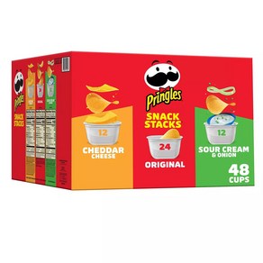 프링글스 버라이어티팩 3가지맛 48개팩 Pingles Snack Stacks Vaiety Pack 48ct 감자칩, 1개