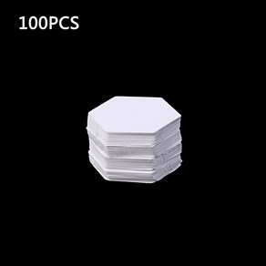 헥사곤 템플릿 100개 DIY 패치워크 봉제 공예 핸드메이드 용품 세트, 8mm, 1) 8MM, 없음