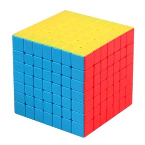 큐브 장난감 퍼즐 MOYU 스피드 Meilong 매직 스티커리스 4x4 5x5 6x6 7x7 8x8 선물, 1) 7x7 v2 Stickeless, 1개