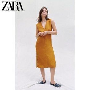 ZARA 자라 린넨 튜닉 민소매 원피스