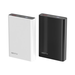 NEXTU 1006QPB MINI/C타입 미니 보조배터리10000mAh, 화이트, 화이트