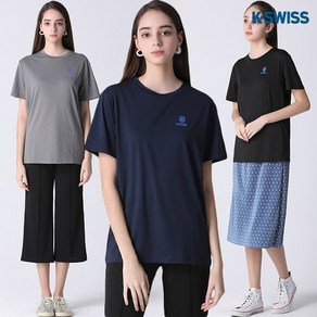 [KT알파쇼핑][케이스위스(K-SWISS)] 남여공용 액티브 쿨링 냉감 티셔츠(3종택일)-사이즈 95~110