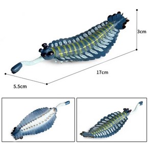 선사 시대 해양 동물 오파비니아 슬리퍼 랍스터 아노말로카리스 액, 1개, 1.Opabinia