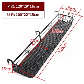 다육이키우기 베란다 거치대 화분 걸이 선반 걸이대 받침대 진열대, 120*29*16CM, 5_120x29x16CM, 1개