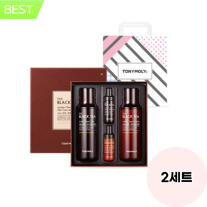 토니모리 더블랙티 스킨케어 2종 세트 토너 150ml + 20ml + 에멀전 150ml + 20ml
