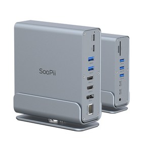 Soopii 15in1 USB4 C타입 멀티 포트 허브 독 썬더볼트 확장 DS151