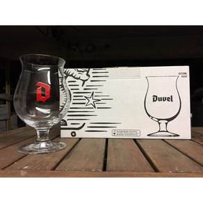 Duvel Beer Chalice Glasses (Set of 6) + 6 Mats