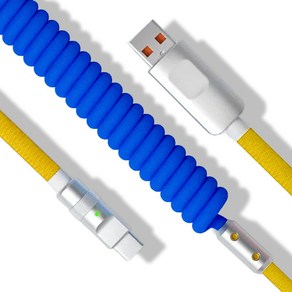 파카이 USB to C 컬러 스프링 항공 케이블 시리즈