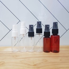 다올마켓 휴대용 미스트 스프레이 공병 20ml 30ml 안개분사 분무기 화장품공병, 20ml 블랙건+갈색PET공병, 1개