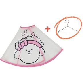 강아지 세안보 커트보 세수 강아지세안보 눈물자국 목욕 페토르 페이스 세수보 타올 반려견, 분홍, 1개