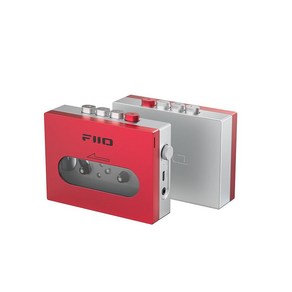 [ 769984 ] FiiO CP13 휴대용 카세트 테이프 플레이어 3.5mm 이어폰 잭 울트라 로우 와우 & 플러터 타입 C 또는 리튬 배터리 구동 (투명), 레드 및 실버