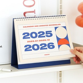 2025년 탁상 달력 2025 2026 데스크 캘린더 인디고 2년달력 25년 26년