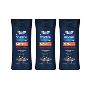 바세린 맨즈 엑스트라 스트렝스 로션 295ml 3팩 힐링 모이스처 Vaseline Mens Exta Stength Lotion 10 Oz, 3개