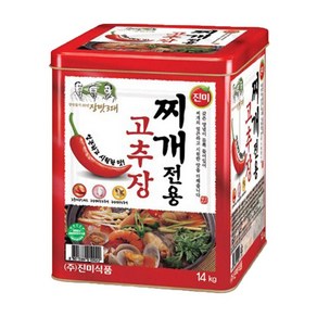 진미참그루 찌개고추장 14kg WJ 대용량 업소용, 1개