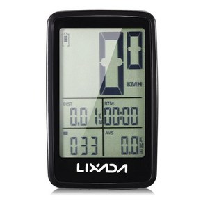 Lixada USB 충전식 무선 자전거 사이클링 컴퓨터 속도계 주행 거리계, 1개, Bike Compute