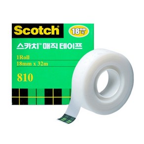 쓰리엠 스카치 매직테이프 리필 810 18mm x 32m, 혼합 색상, 10개