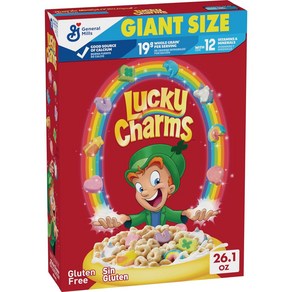 [미국직배송-PRIMO]제네럴밀스 럭키 참스 마시멜로 시리얼 (용량옵션) Lucky Chams Oiginal Ceeal, 765g, 1개