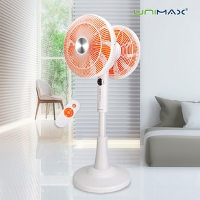 12인치 360도 회전 양면 더블헤드 리모컨 양방향 선풍기 유니맥스 써큘레이터