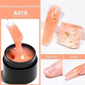 화이트 블랙 레드 스파이더 드로잉 네일 페인팅 윤곽 바니시 아트 매니큐어용, 12. Extension Gel A018, 1개