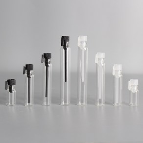 소분 공병 미니 향수 오일 리필 샘플 유리 용기, 1ml, 1개, 화이트